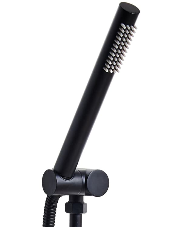 Dusjhode Svart Metall 1 Spray Modus Moderne Design til Baderom