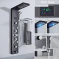 Miniatyrbillede 2 af 2: LED Lys Brusepanel, Digital Temperaturvisning, Flere Vandudløbsfunktioner,Sort Bronze C