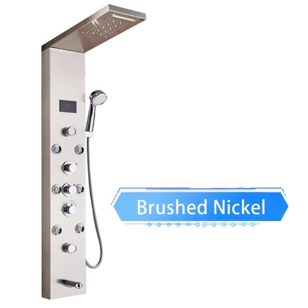 Bruserpanel, dobbelt håndtag kontrol, LED lysfunktion,Nickel 8009