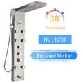 Miniatyrbillede 2 af 2: Bruserpanel, dobbelt håndtag kontrol, LED lysfunktion,Nickel 1258