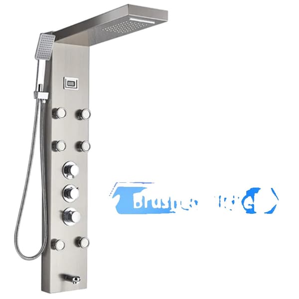 Bruserpanel, dobbelt håndtag kontrol, LED lysfunktion,Nickel 1258