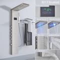 Miniatyrbillede 2 af 2: Brusepanel, LED Design, 5 Funktioner,8013 børstet