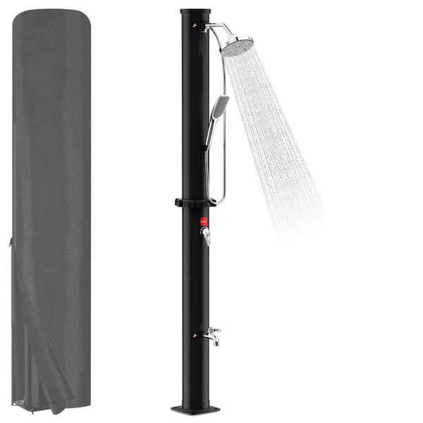 Utomhus solardusch Solardusch för pool Trädgårdsduschar 20L Med skyddshölje och handdusch