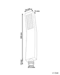 Miniatyrbilde 3 av 5: Dusjhode Gull Metall 1 spraymodus Buet form Moderne design Baderom Hånddusj