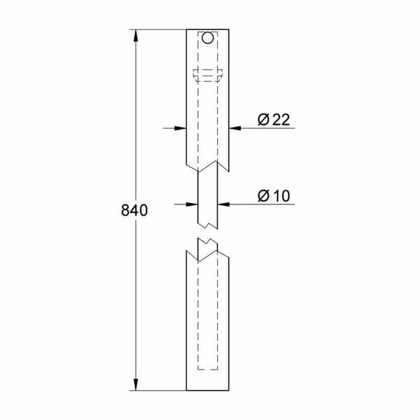 GROHE 48054000 Duschpelare för Systems Rainshower / Euphoria