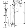 Miniatyrbild 3 av 6: Colonne dusch Showerpipe Crometta E 240 1 jet EcoSmart förkromad Hansgrohe