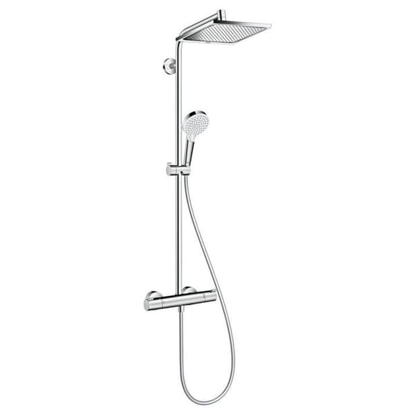 Colonne dusch Showerpipe Crometta E 240 1 jet EcoSmart förkromad Hansgrohe