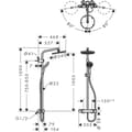 Miniatyrbild 3 av 6: HANSGROHE Showerpipe MySelect S 240 med termostatblandare