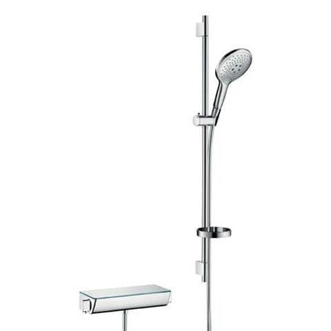 Duschkolonn - Hansgrohe - Raindance Select 150 - Termostatisk Blandare - Kromad Yta - 3 Strålar