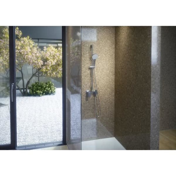 Duschset - IDEALRAIN EVO - 60 cm stång och 12,5 cm 3J rund handdusch - Krom - Ideal Standard