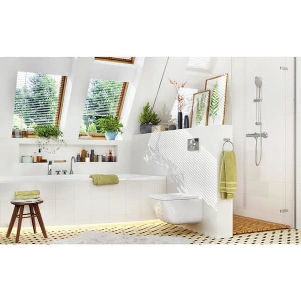 Termostatiskt duschset - Ideal Standard - CERTHERM T50 - 60 bar + 11 cm rund handdusch - Krom