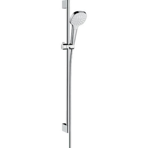 Croma Select E 1-jet duschset - HANSGROHE - Unica'Croma bar 90 cm - Vit/Krom
