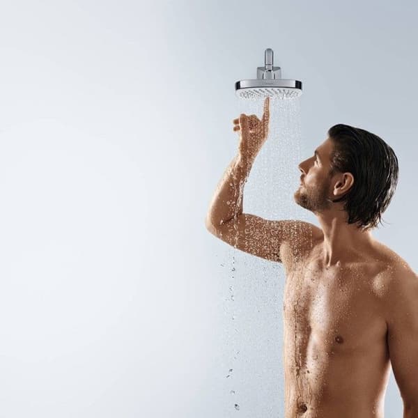Croma Select E infällt duschpaket - HANSGROHE - Ecostat E Chrome - Design - Mässing - Enkelt hål