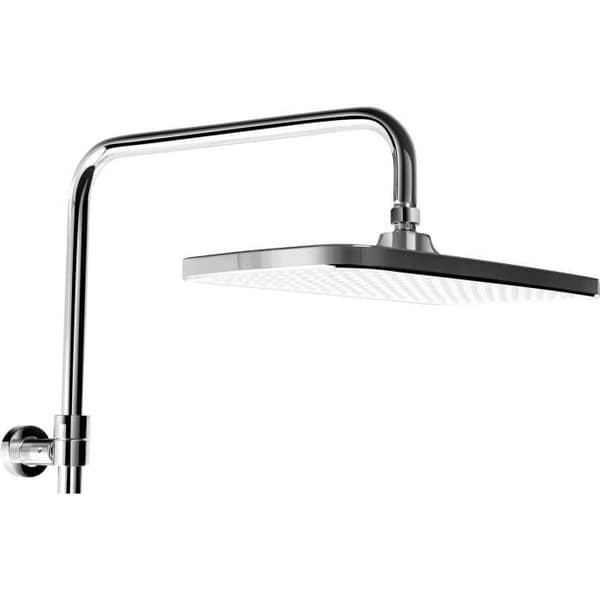 Cornat Komplett Duschsystem Great - Krom med Termostatblandare och Glas Hylla