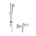 Miniatyrbild 1 av 5: Hansgrohe 27032000 Croma 100 Vario EcoSmart Duschset Krom 65 cm