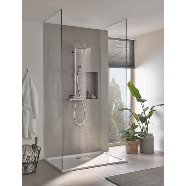 GROHE Vitalio Joy 260 termostatisk duschblandare, 260 mm takdusch, 3-jets handdusch, krom, 26403002