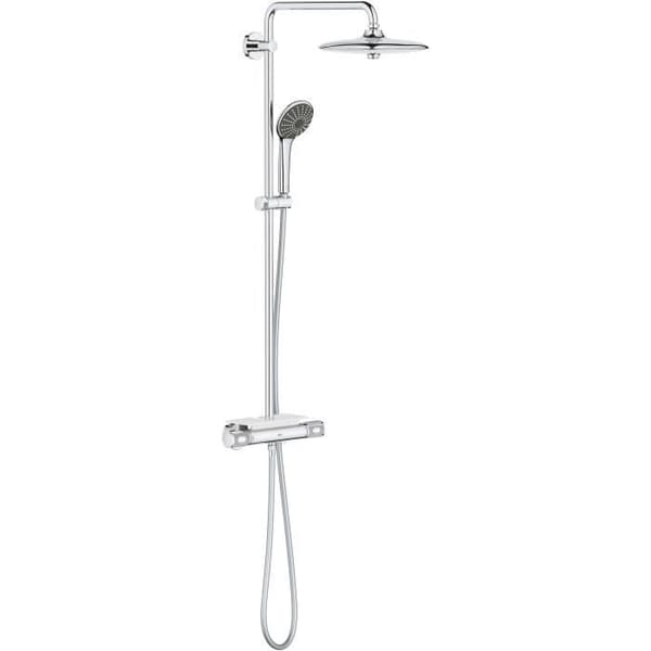 GROHE Vitalio Joy 260 termostatisk duschblandare, 260 mm takdusch, 3-jets handdusch, krom, 26403002