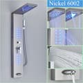 Miniatyrbillede 2 af 2: LED Bruserpanel, 4/5 Trins Brusefunktion, Vægmonteret Design,Nickel-F-6002