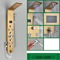 Miniatyrbillede 2 af 2: Bruserpanel, Triple Håndtag Kontrol, Smart Enhed Funktionalitet,Guld 8009