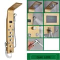 Miniatyrbillede 1 af 2: Bruserpanel, Triple Håndtag Kontrol, Smart Enhed Funktionalitet,Guld 8009