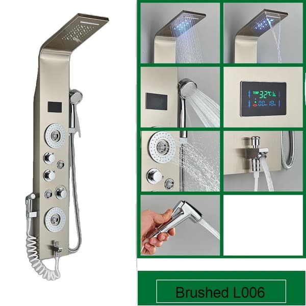 Bruserpanel, Triple Håndtag Kontrol, Smart Enhed Funktionalitet,Børstet 8006