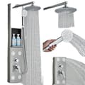 Miniatyrbild 1 av 2: Duschpanel, Rund Topp Spray, Temperaturdisplay,Nickel 7001