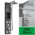 Miniatyrbillede 1 af 2: Bruserpanel, regnbruserhoved, roterende SPA-dyser,7001 Sort