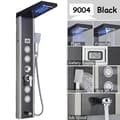 Miniatyrbillede 1 af 2: LED Brusekolonne Hane, Luksus Design, SPA Massage Jets,Sort 9006