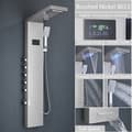 Miniatyrbillede 2 af 2: Brusepanel system, digital temperaturvisning, multifunktionsbruserhoved,Børstet nikkel 8013