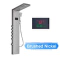 Miniatyrbillede 1 af 2: LED Bruserpanel, Børstet Nikkel, Vandtemperaturvisning,Børstet nikkel 8013