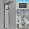 Miniatyrbillede 2 af 2: Digital Brusepanel, 6 Trins Brusefunktioner, Børstet Nikkel Finish,Nickel-F-8009