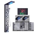 Miniatyrbillede 1 af 2: LED Bruserpanel, Termostatisk Vandhane, Justerbare Vandtilstande,Sort 8009