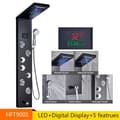 Miniatyrbillede 2 af 2: LED Bruserpanel, Termostatisk Vandhane, Justerbare Vandtilstande,Sort 9001