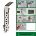 Miniatyrbild 1 av 2: Badrum Duschpanel, LED Temperatur Display, SPA Kroppsmassage Jets,Borstad 8009