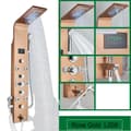 Miniatyrbild 1 av 2: Badrum Duschpanel, LED Temperatur Display, SPA Kroppsmassage Jets,Roséguld 8009