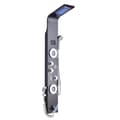 Miniatyrbillede 1 af 2: Vægmonteret brusepanel, LED-display, temperaturkontrol, moderne design,Sort 8006