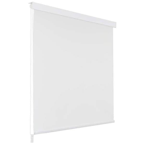 vidaXL Rullgardin för dusch 80x240 cm vit