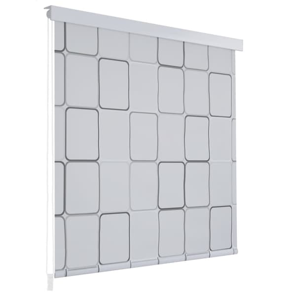 vidaXL Rullgardin för dusch 120x240 cm fyrkant