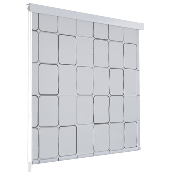vidaXL Rullgardin för dusch 100x240 cm fyrkant