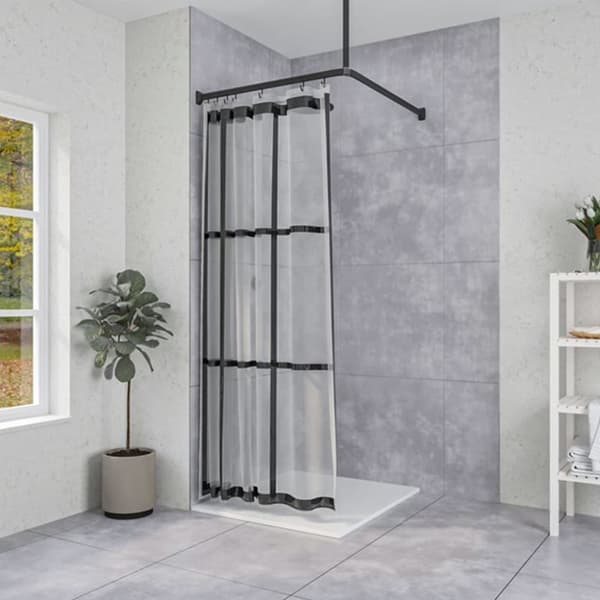 Sealskin badeforhæng Brix transparent