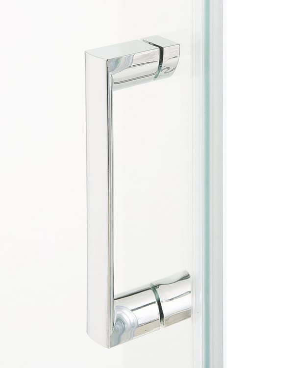Duschvägg Silver Härdat glas Aluminiumram Enkeldörr Fyrkantig 70 x 70 x 185 cm Modern design