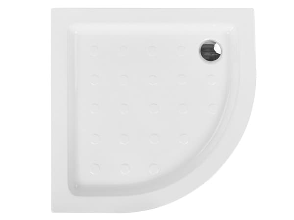 Duschkar med avlopp Vit Akryl med ABS 80 x 80 x 7 cm Minimalistisk Halkskydd