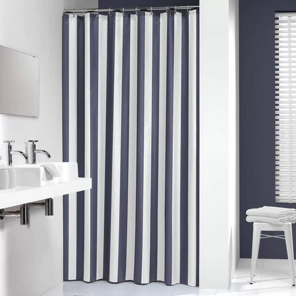 Sealskin Linje Dusjforheng hvite striper