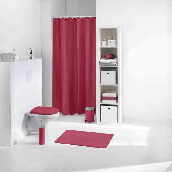 Duschdraperi - PARIS PRIX - Vitamin - 180x200cm - Hallon - 80% polyeten