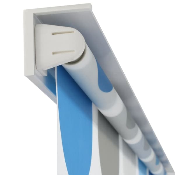 vidaXL Rullgardin för dusch 120x240 cm cirkel -  Duschdraperier