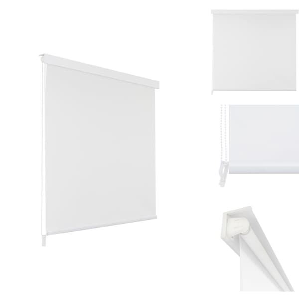 Badeforhæng - Living rullegardin til badeværelse 140x240 cm hvid