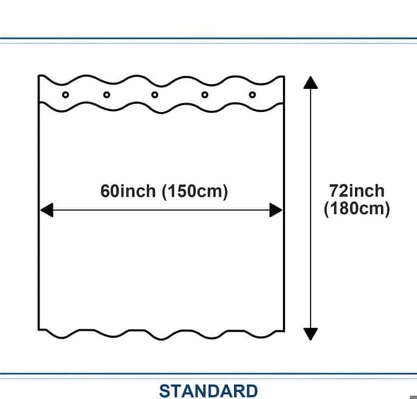 Duschdraperi Anti-mögel och tvättbart tyg Grå Vattentät Badkarsgardiner för badrum med 10 krokar 150x180cm