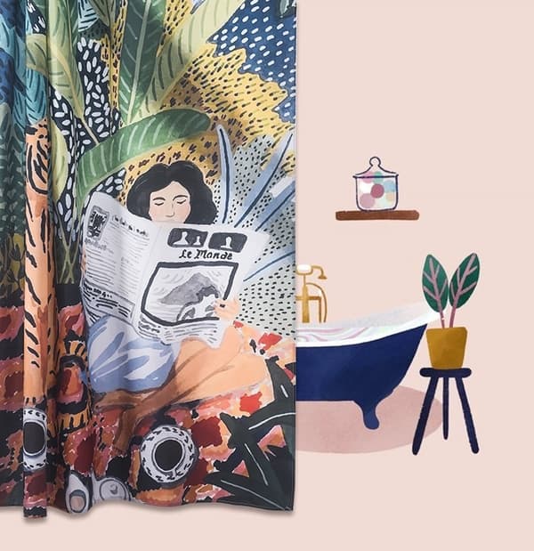 Suihkuverho Amreen 180x200cm