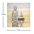Miniatyrbild 2 av 4: 3D duschdraperi Badkar Buddhism Vattenfall Tyg+12 krokar 180*180cm