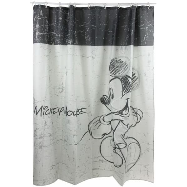 MICKEY Duschdraperi Polypropen 180 x 200 cm